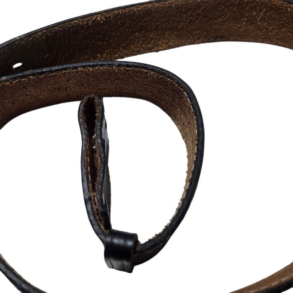 Vintage Tooled Leather Belt Eagle Rabbit Design Size 42 Embossed Western Wear - Picture 16 of 16